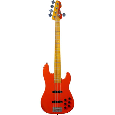 MARKBASS - MB GV 5 GLOXY FIESTA RED - Basse active 5 cordes manche érable rouge for sale