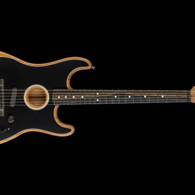 Fender American Acoustasonic Strat - Black image 7
