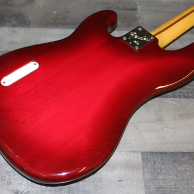 Fender Precision Elite Fret-less 1983 Rosewood Fret-board Red Sunburst Faded image 5