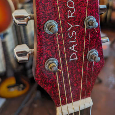 Daisy Rock 6225 Deep Pink Sparkle Acoustic Electric Guitar image 10