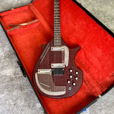 Jerry Jones Electric sitar guitar original vintage Danelectro coral image 3
