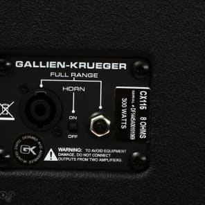 Gallien-Krueger CX 115 300-watt 1x15" Bass Cabinet image 8