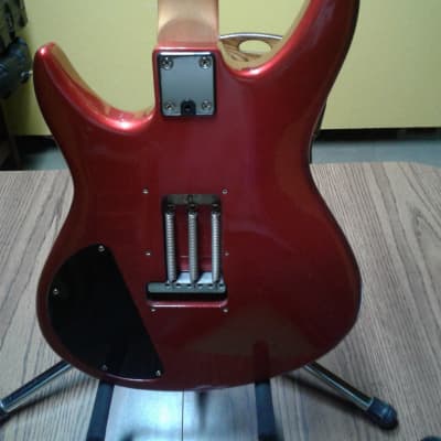 Peavey Milestone six string guitar 1985 Red metallic image 4