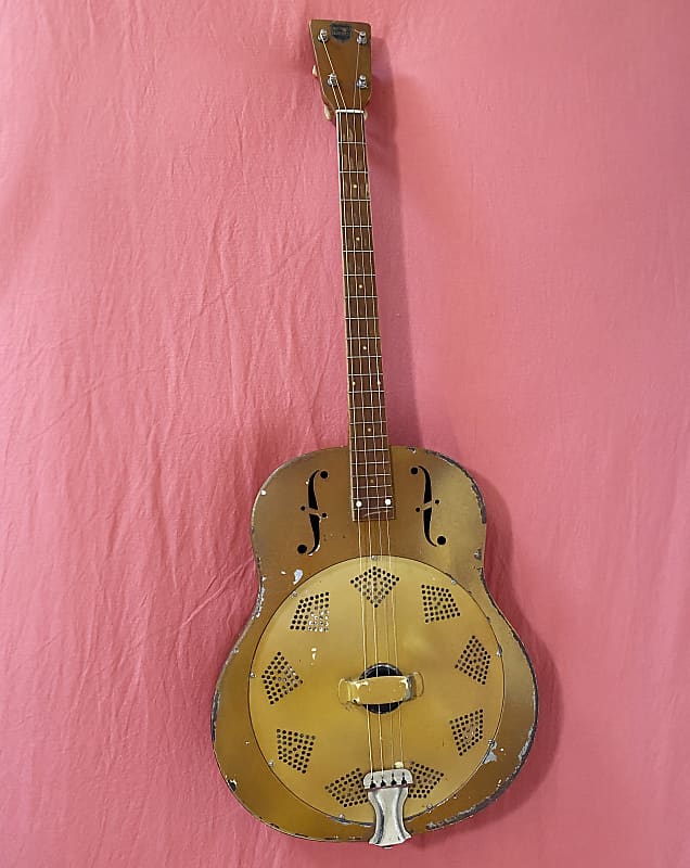 National Triolian Tenor Resonator Guitar with Sunset Art 1930(?) image 1