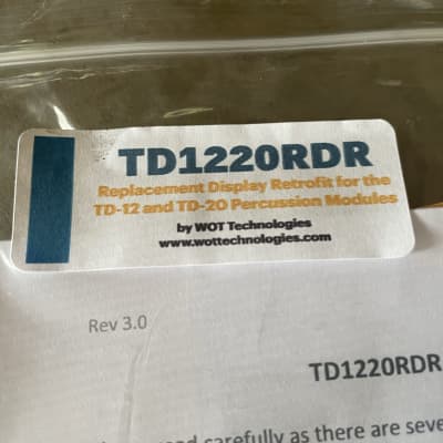 Wot Tech replacement OLED lcd for Roland td-20 td-12 drum modules image 5