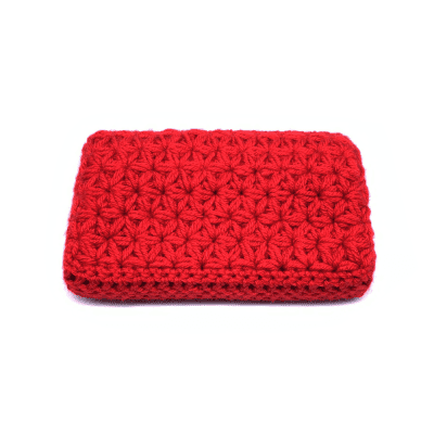 Jasmine stitch crochet dust cover for Korg Volca series modules - Red image 2