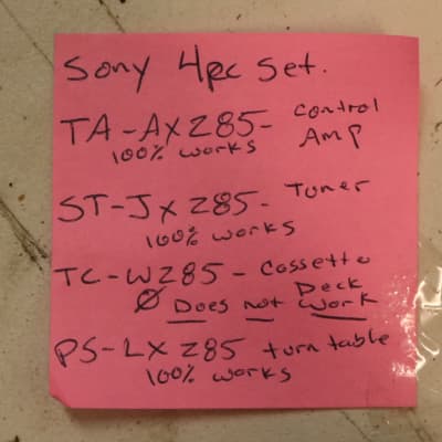 Sony TA-AX285, JX285, PS-LX285, Amp, Record Turn Table, Tuner + Broken Cassette Bild 10