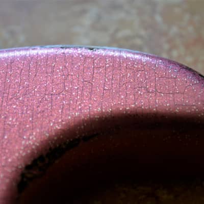 American Fender Custom Stratocaster Relic Nitro Faded Pink Sparkle image 11