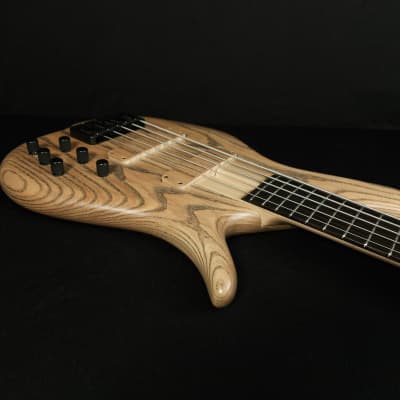F Bass BN5 5 String Bass 2-Piece Natural Ash Body Ebony Fingerboard image 16