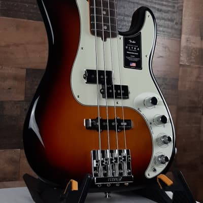Fender American Ultra Precision Bass Ultraburst with Hard Case, Free Ship 979 image 3