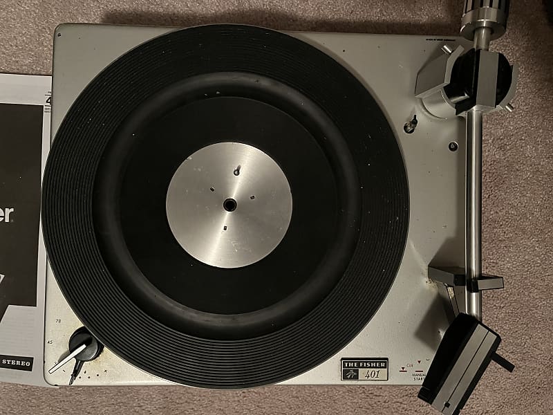 The Fisher 401 Turntable Made in Germany / Parts with Pickering XV-15 Cartridge image 1