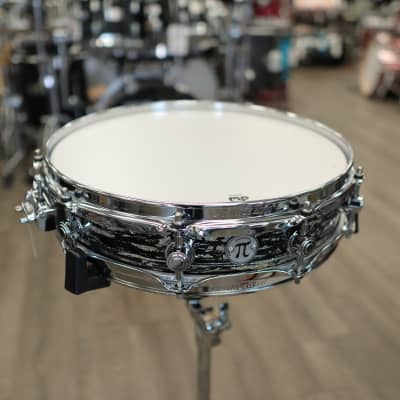 DW Collector's 3.14 x 14" SSC Maple Pi Snare Drum (Black Oyster Glass w/ Chrome Hardware) image 6