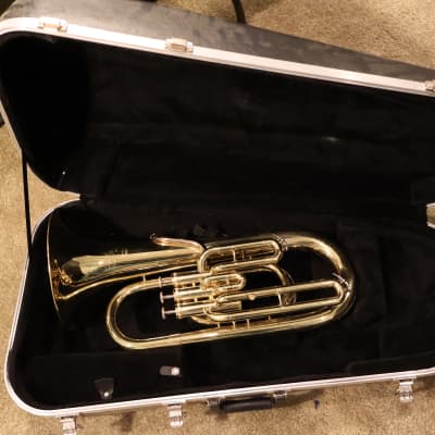 Holton B470R Collegiate Student Model 3-Valve Bb Baritone Horn 2010s - Clear-Lacquered Brass image 12