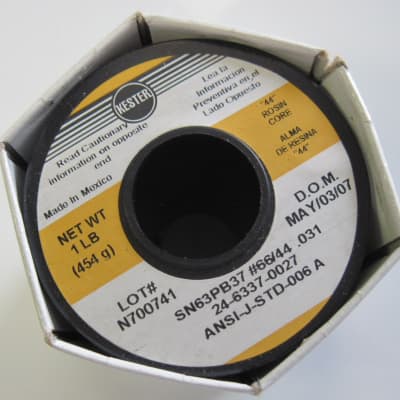 Solder - Kester 63 / 37, 1 lb spool, 0.031 diameter