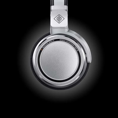 Neumann NDH 20 Closed Back Monitoring Professional Studio Headphones Gaming, Mixing, Mastering, Video or Audio Production, 3M straight cable w 1’8” stereo connector and 1/4” adaptor, Nickle, Large image 5