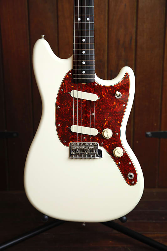Fender Japan Char Mustang Olympic White Electric Guitar Pre-Owned image 1
