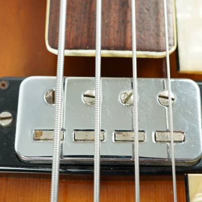 1966 Hofner Violin Bass Sunburst + OHSC image 13
