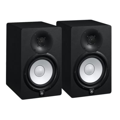 Yamaha HS7 W 7-Inch Powered Studio Monitor Speaker White (Pair) with  Professional Compact Closed Back Headphones, High Density Studio Monitor  Isolation Pads (Pair) and 2 x 20-Foot XLR Cables