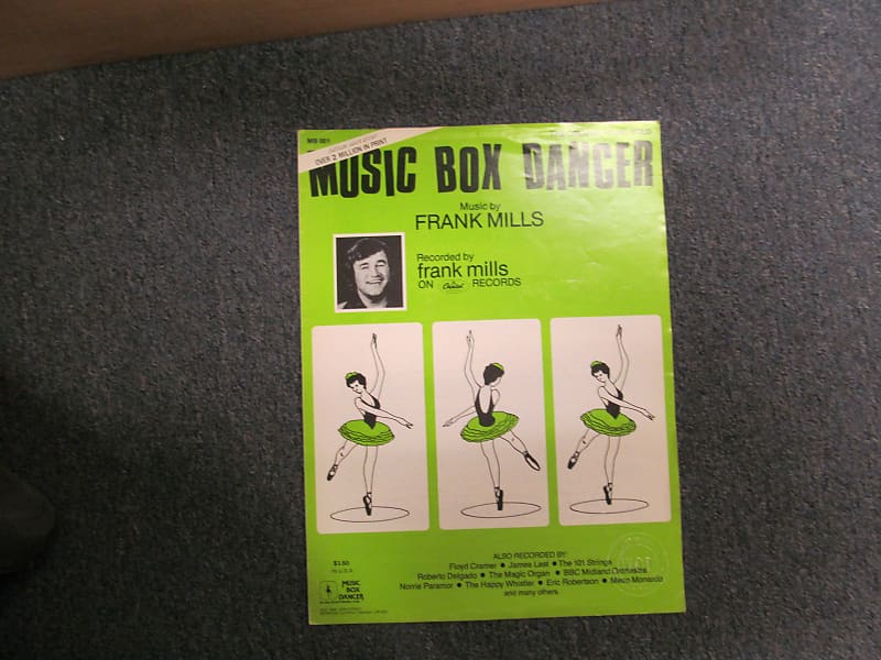 Music Box Dancer By Frank Mills Sheet Music | Reverb