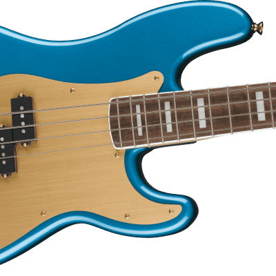 Immagine Squier 40th Precision Bass LRL Gold Edition Lake Placid Blue - 1
