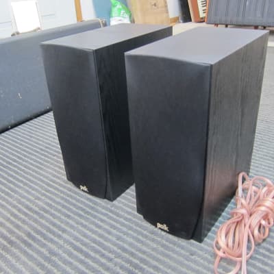 Pr Polk Monitor 45B Speakers, Ex Sound Pr 12' Monster Cables, Attractive, Well Cared For, Superb Bla image 2