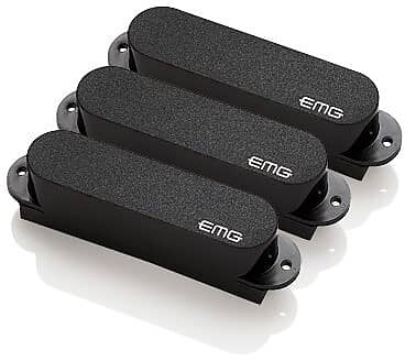 EMG SA Active Alnico Strat Single Coil 3-piece Pickup Set - Black image 1