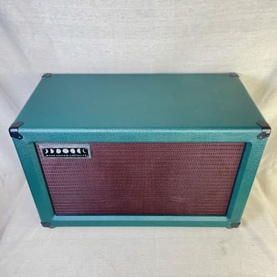 Moon Custom Cabinetry 2x12 Guitar Cabinet Callisto Variant 2024 British Emerald Green 150W Eminence Speaker image 3