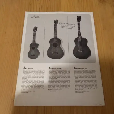 Vintage 1964 Gibson Traditional (Archtop, Steel Guitar, Mandolin, Ukuleles) Catalog! Rare, Original Paperwork! image 5