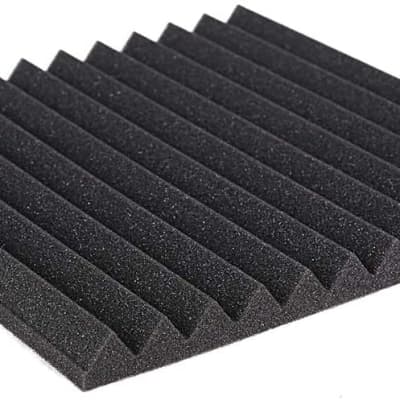 Acoustic Studio Panel Foam Wedges 1" X 12" X 12" Sound-Proofing, Sound Absorption image 2