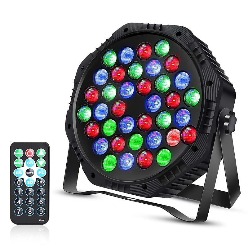 Stage Lights Dj Lighting 12 Led Rgb Mini Par Light Remote Control Sound  Activated Uplights For Indoor Party Wedding Birthday Christmas Holiday  Music Show Dance Stage Lighting