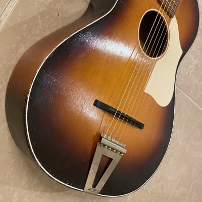 Cameo Vintage  Parlor Acoustic Guitar - Made in Holland 1960's Brown Burst Short Scale image 4