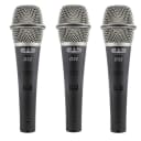 Cad Audio  3 Pack D32 Supercardoid Dynamic Vocal Microphone with On/Off Switch