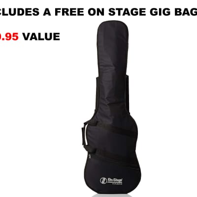 Giannini GB1 Standard Series White Gloss Bass Professionally Set Up W/ FREE Bag! image 7