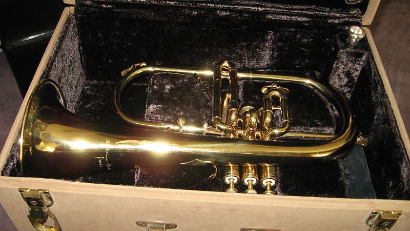 Antoine Courtois FLUGELHORN 1960 - Gold Lacquer | Reverb