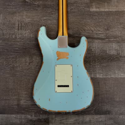 AIO S3 Left Handed Electric Guitar - Relic Sonic Blue (Maple Fingerboard) w/Gator Hard Case image 10