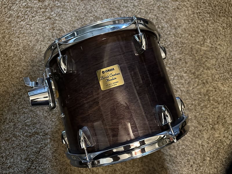 Yamaha Birch Custom Absolute Rack Tom 12x10 Desert Plum Reverb