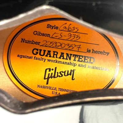 2022 Gibson ES-335 – Vintage Ebony image 13