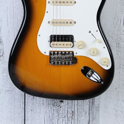 Fender JV Modified '50s Stratocaster HSS Electric Guitar Sunburst with Gig Bag for sale