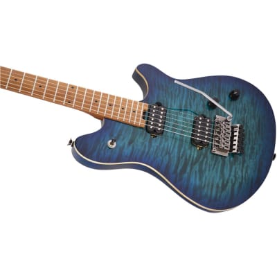 EVH Wolfgang Standard Quilt Maple Electric Guitar, Baked Maple Fingerboard, Chlorine Burst image 18
