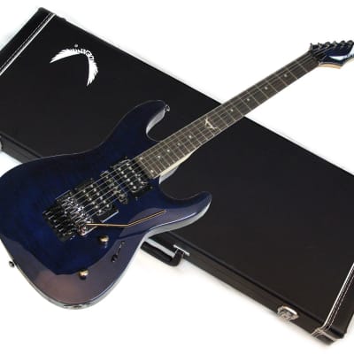 DEAN Custom 380 Floyd electric GUITAR new Trans Blue w/ HARD CASE - Tremolo image 1