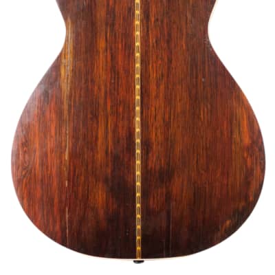 Circa 1910 A.C. Fairbanks Parlor Guitar w/Brazilian Rosewood Back and Sides Natural image 4