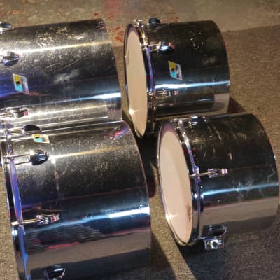 Ludwig Chrome O Wood Concert Toms 13,14,15,16 image 7