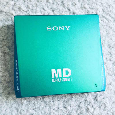 Sony MZ-E75 Walkman MiniDisc Player, Awesome Rare Green ! Working ! image 2