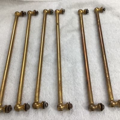 Ludwig Gold Plated Tube Lugs For Bass Drum…8 In Total..1920s - Gold plated image 2