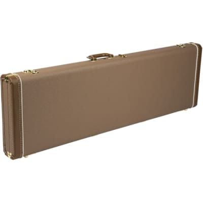 FENDER - G&G Deluxe Jazz Bass Hardshell Case  Brown with Gold Plush Interior - 0996178422 image 1