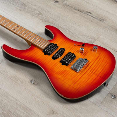 Suhr Modern Plus HSH Guitar, Roasted Maple Fretboard, Fireburst image 1
