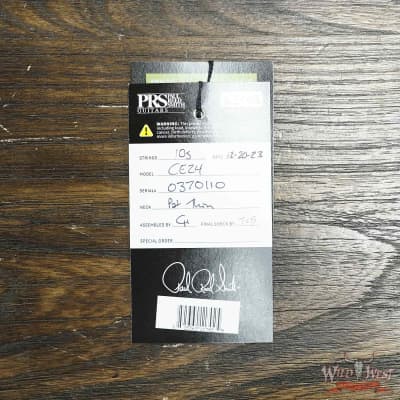 Paul Reed Smith PRS Wild West Guitars Special Run CE 24 Painted Black Neck 57/08 Covered Pickups Faded Grey Black Blue Burst 7.45 LBS image 11