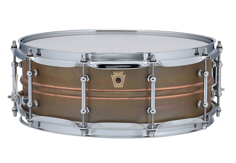 Ludwig 5X14 Raw Copper Phonic Snare Drum / Tube Lugs image 1