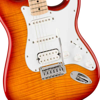 Squier Affinity Series Stratocaster FMT HSS Maple Fingerboard Electric Guitar Sunburst image 12