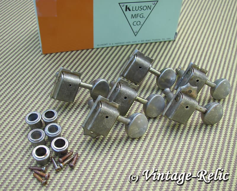 aged Kluson nickel tuners RELIC'D for Fender Custom Shop Strat